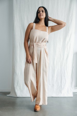 Hemp/Tencel Jumpsuit Suvan Sand from Jyoti - Fair Works