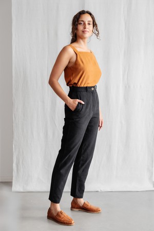 Organic Cotton Pants Suhrut Black from Jyoti - Fair Works