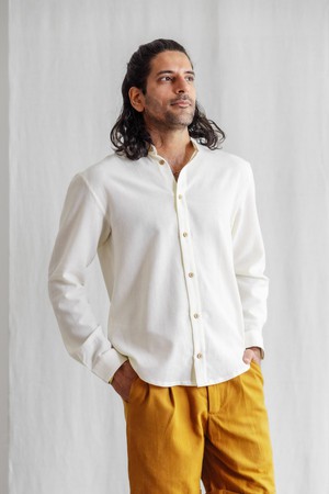 Cotton Shirt Harish Cream from Jyoti - Fair Works