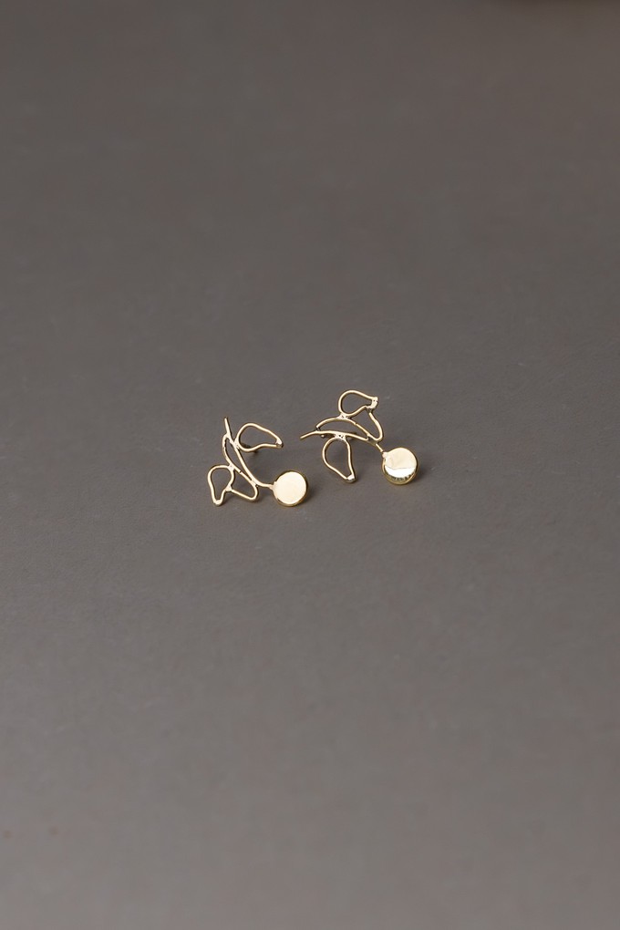 Neemboo Brass Stud Earrings from Jyoti - Fair Works