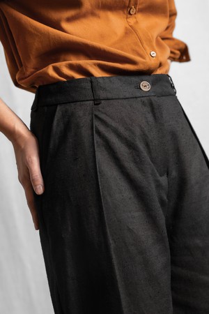 Hemp/Tencel trousers Meghana black from Jyoti - Fair Works