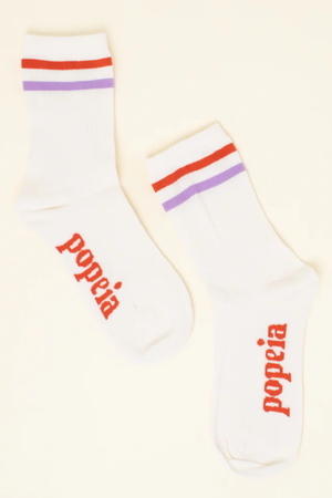 Popeia Organic Cotton Socks The Sporty Stripes from Jyoti - Fair Works