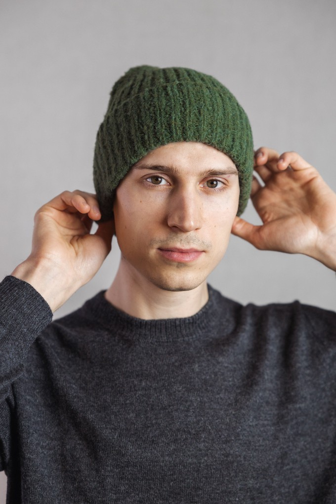 Baby Alpaca Hat Ayacucho Olive from Jyoti - Fair Works