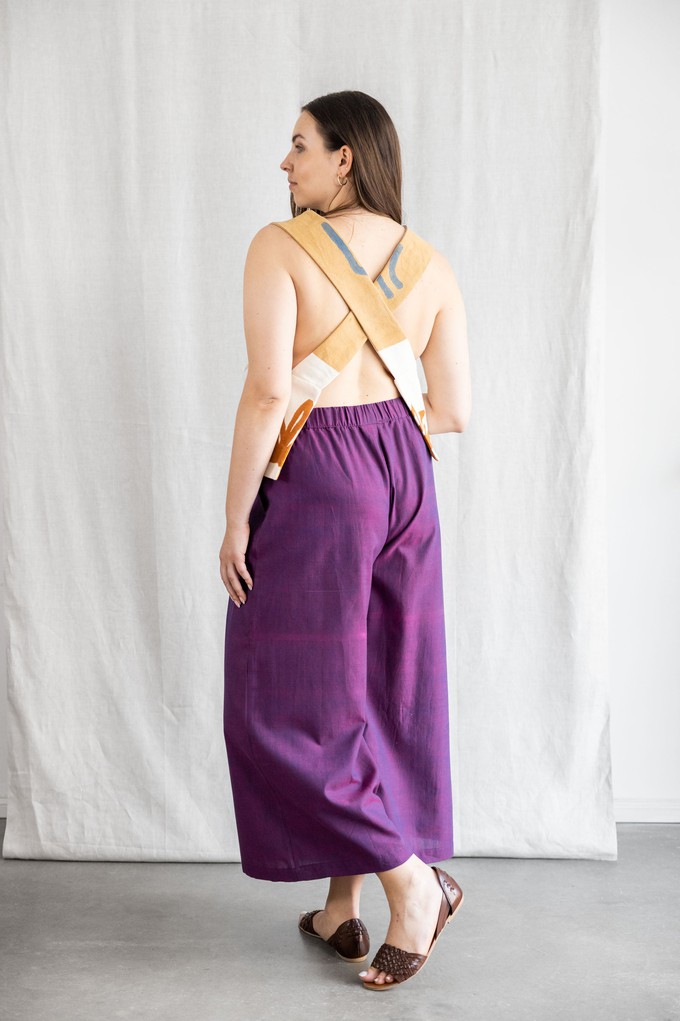 Organic Cotton Culotte Padma Blackberry from Jyoti - Fair Works