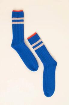 Popeia Wool Socks Royal Blue via Jyoti - Fair Works