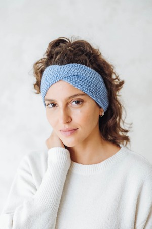 Baby Alpaca Headband Pichul Light Blue from Jyoti - Fair Works