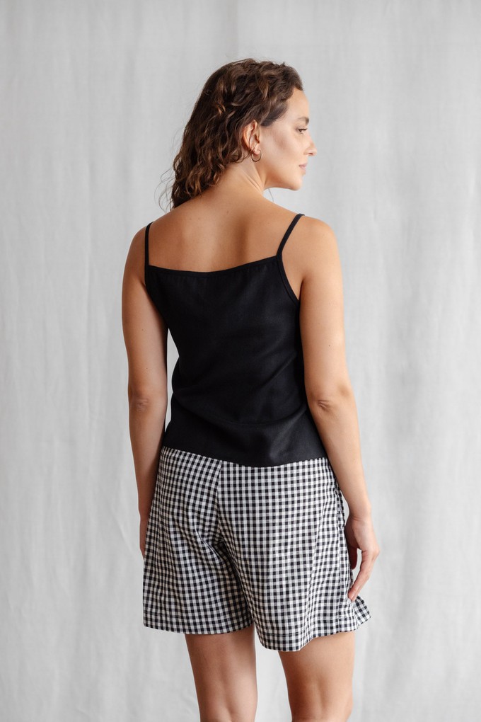 Hemp/Tencel Tank Top Leela Black from Jyoti - Fair Works