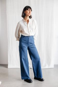 organic cotton denim pants Tushar Denim via Jyoti - Fair Works