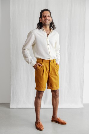 Organic Cotton Shorts Heet Curry from Jyoti - Fair Works