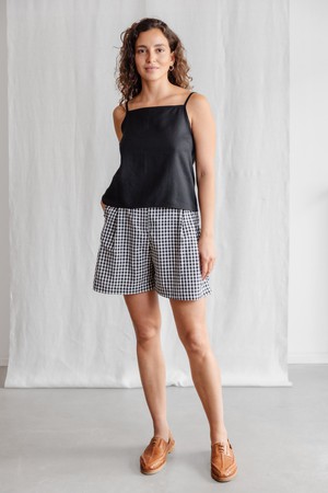 Hemp/Tencel Tank Top Leela Black from Jyoti - Fair Works