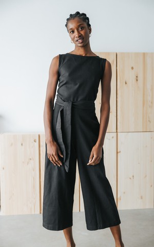 Hemp/Tencel Jumpsuit Anusha Black from Jyoti - Fair Works