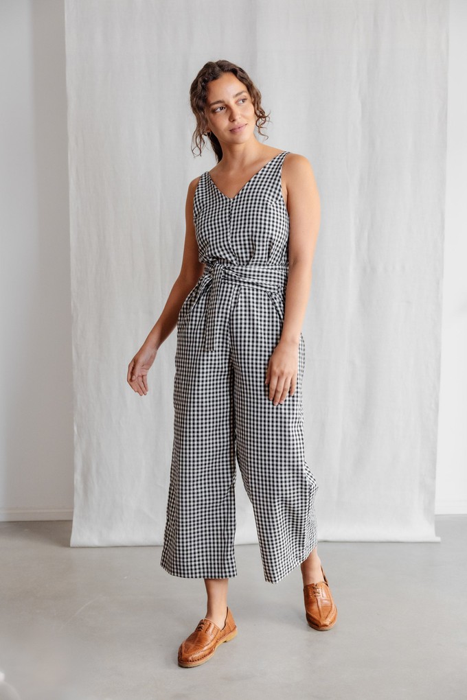 Organic Cotton Jumpsuit Parva Checked from Jyoti - Fair Works