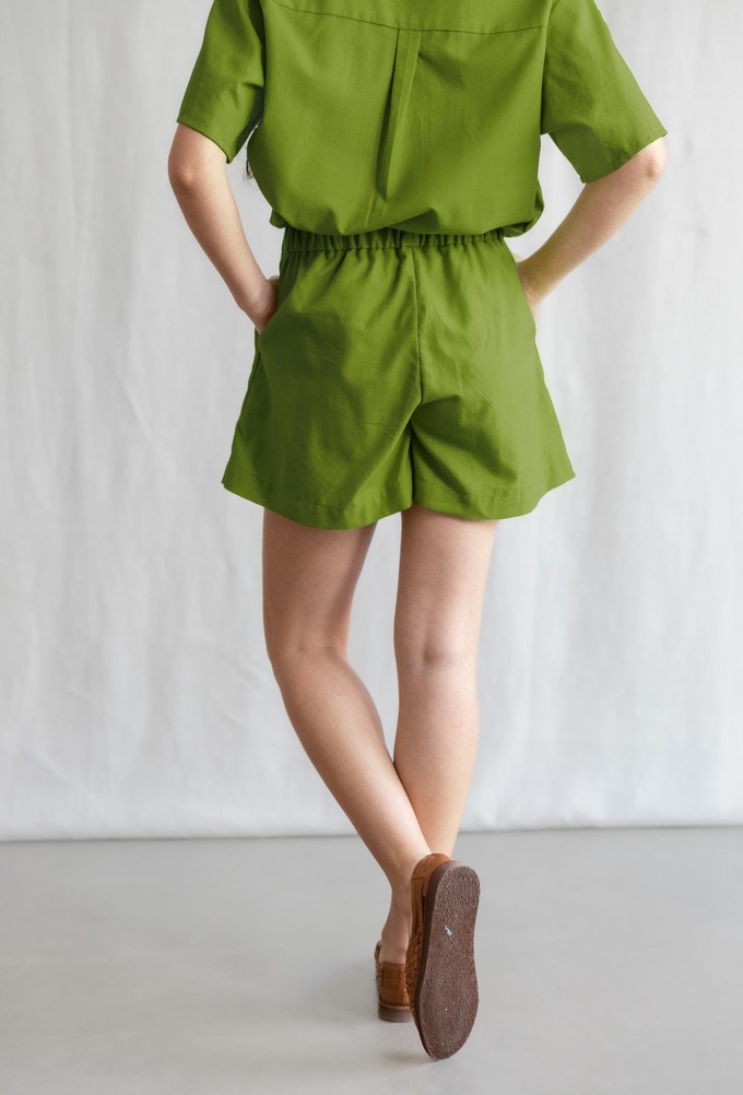 Organic Cotton Shorts Sitara Basil from Jyoti - Fair Works