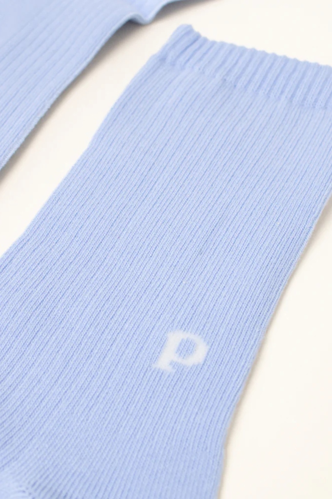 Popeia Organic Cotton Socks The Casual Light Blue from Jyoti - Fair Works