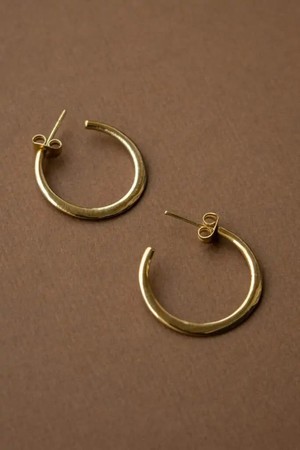 Hoop earrings Aadha brass from Jyoti - Fair Works