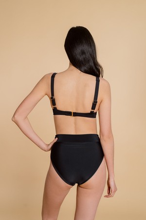 ACAYA BOTTOM Reversible in Nero & Verde from Kaly Ora