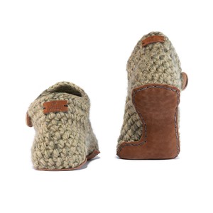 Winter Moss Bamboo Wool Ankle Booties from Kingdom of Wow!