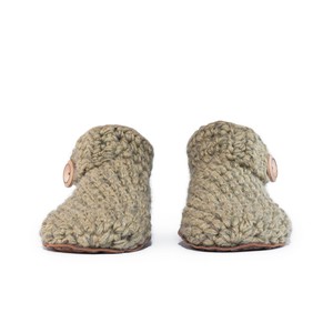 Winter Moss Bamboo Wool Ankle Booties from Kingdom of Wow!