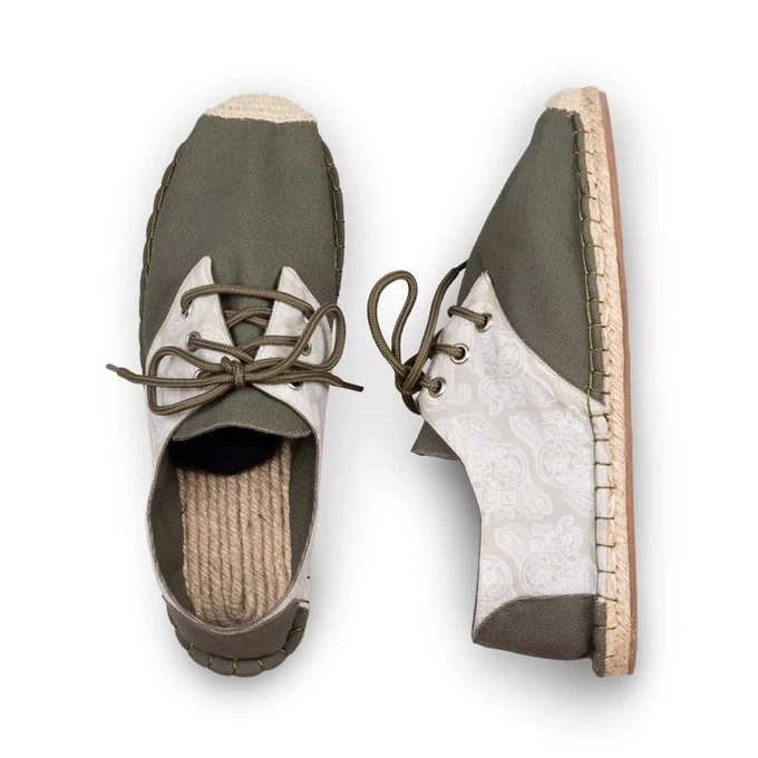 Boteh Lace Up Espadrilles für Männer from Kingdom of Wow!