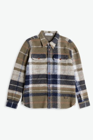 KOGYOKU | BURNT OLIVE CHECK from Kings of Indigo