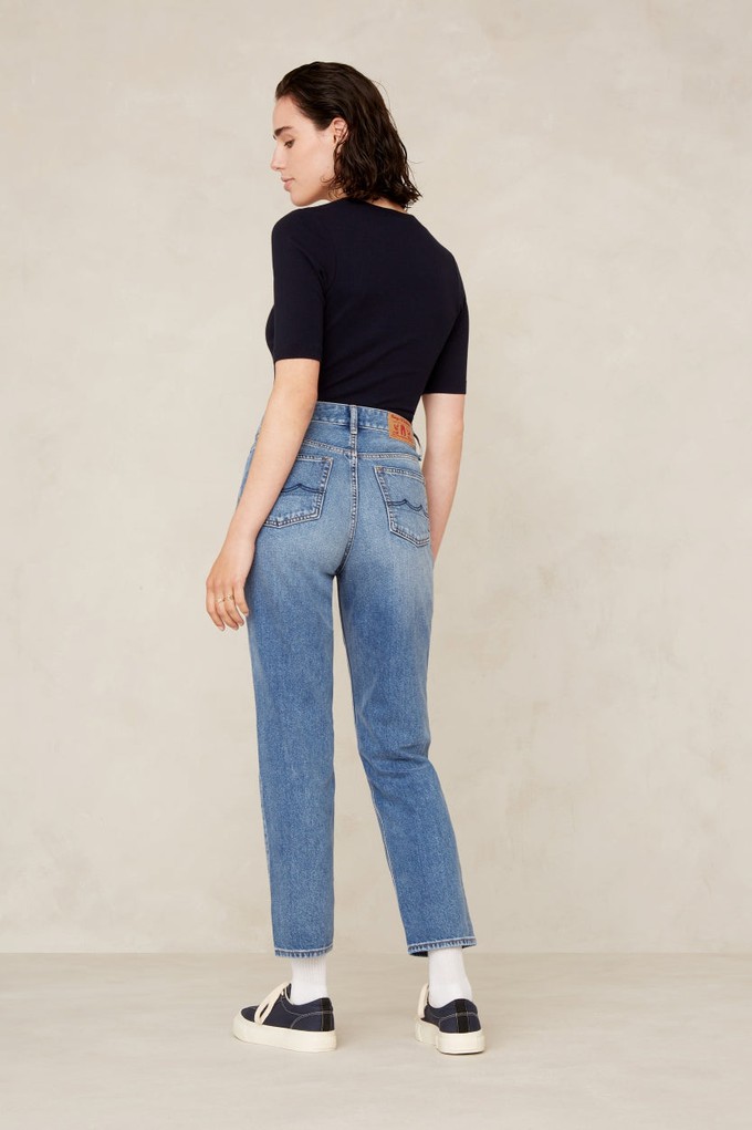 CAROLINE CROPPED | HOLO VINTAGE LIGHT BLUE from Kings of Indigo