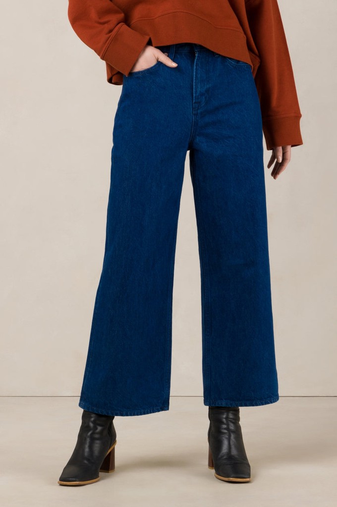 ELISABETH CROPPED | STANLEY SPACE BLUE RINSE from Kings of Indigo