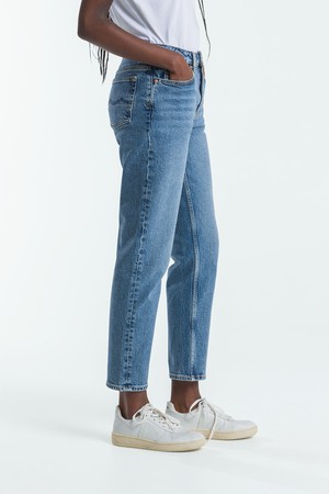 CAROLINE CROPPED STRETCH | ECO XAVIER BLUE MARBLE from Kings of Indigo