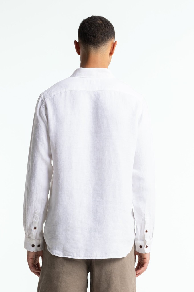 ENDA POCKET | OPTICAL WHITE LINEN from Kings of Indigo