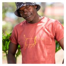 LION Men Shirt Marsala via Kipepeo-Clothing