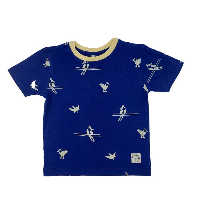 BIRDS Kinder Shirt Mitternachtsblau from Kipepeo-Clothing