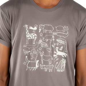 SERENGETI Men Shirt Dark Grey from Kipepeo-Clothing