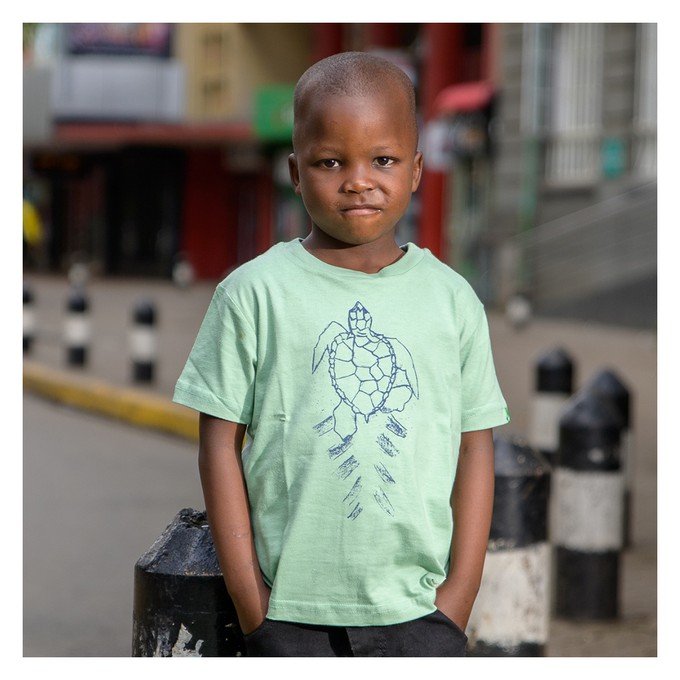 TORTOISE Kids Shirt Dark Green from Kipepeo-Clothing