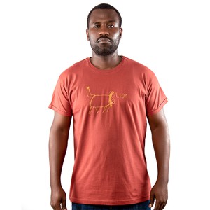 LION Men Shirt Marsala from Kipepeo-Clothing