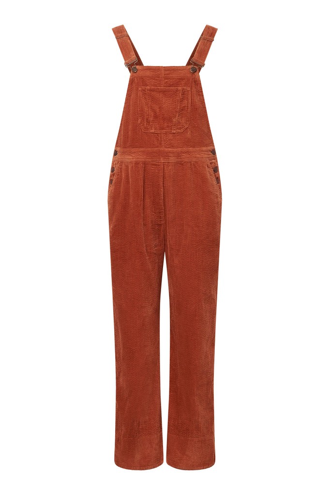 LENI Organic Cotton Corduroy Dungaree - Ginger from KOMODO