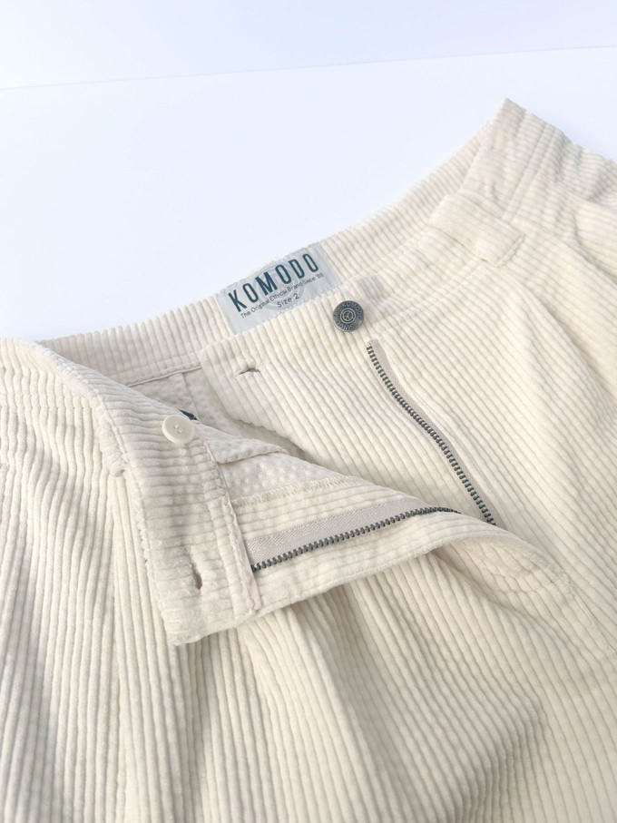 LOLA Organic Cotton Corduroy Trouser - Winter White from KOMODO