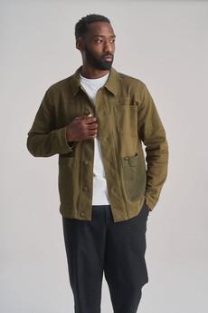 CHRISTOPHIE - Organic Cotton Jacket - Green patch via KOMODO