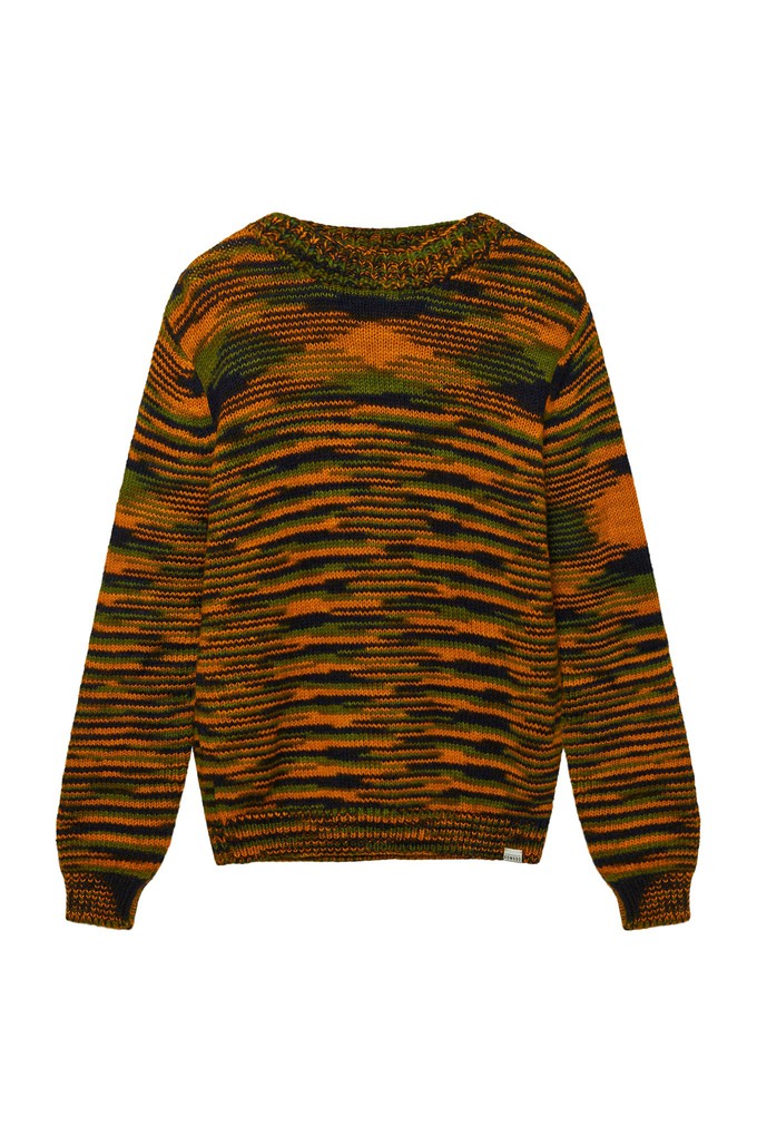 TERUMA - Hand Knitted Wool Jumper Orange from KOMODO