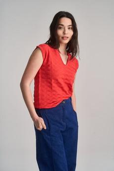 POLLY Organic Cotton Vest - Pink via KOMODO