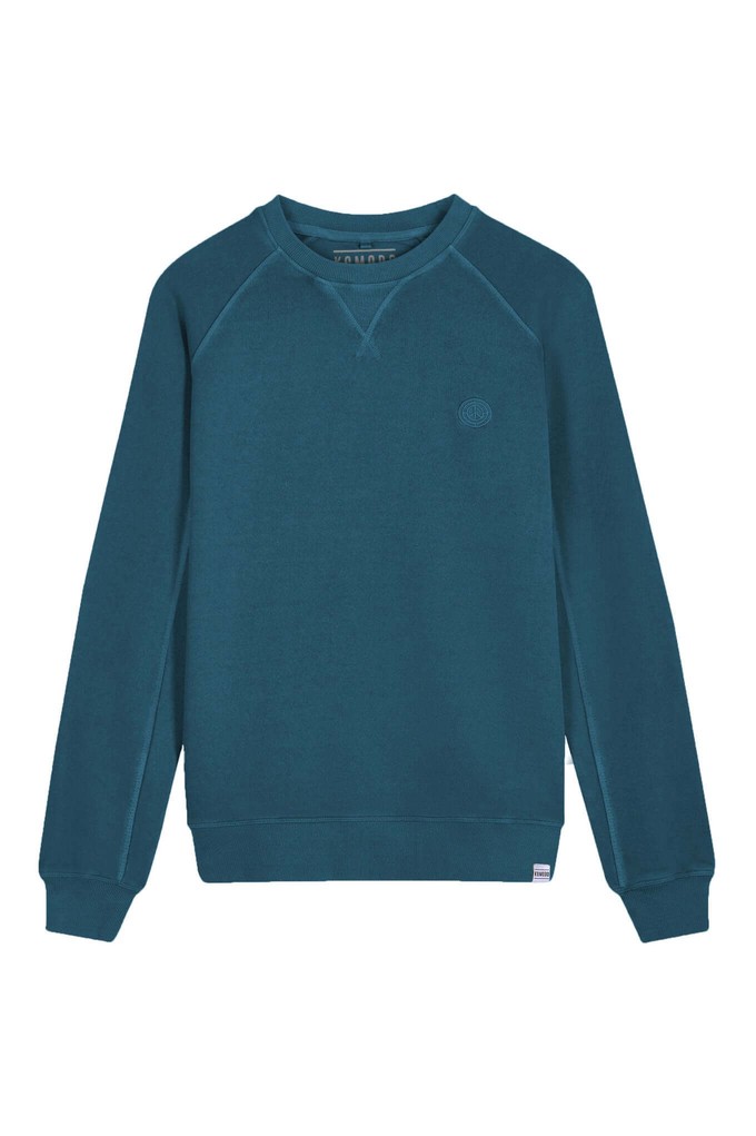 ANTON - Organic Cotton Sweat Teal Blue from KOMODO