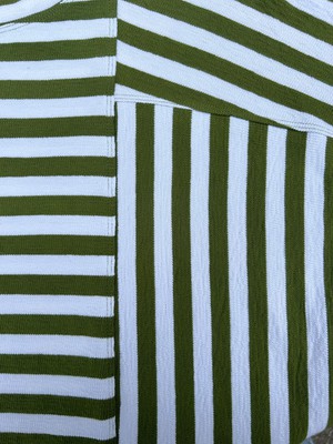 JUNIPER - Organic Cotton Top Green Stripe from KOMODO