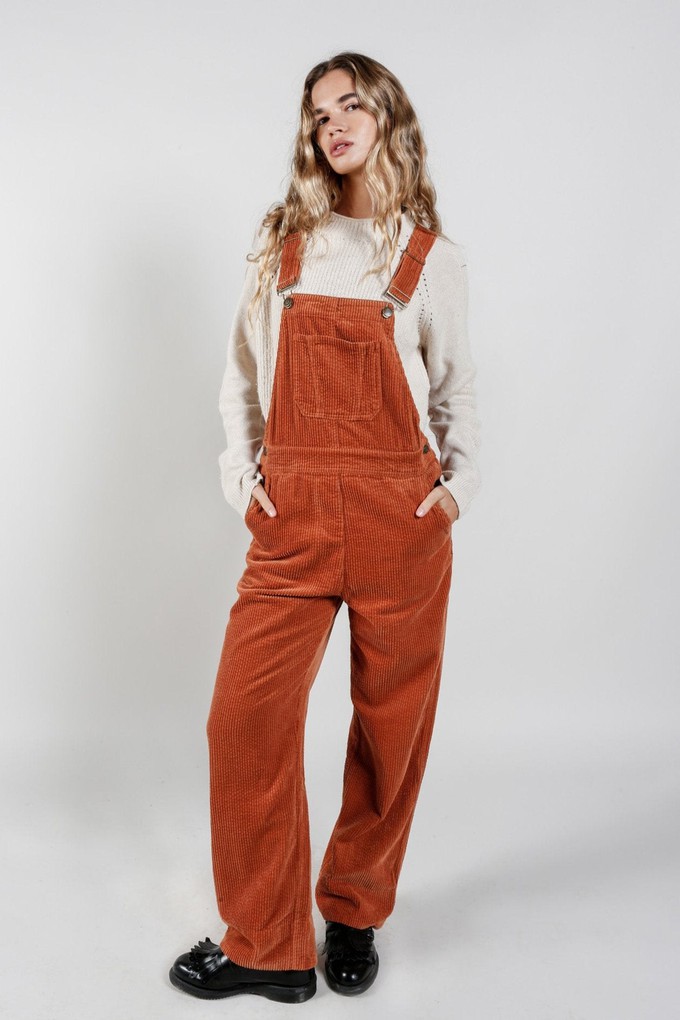 LENI Organic Cotton Corduroy Dungaree - Ginger from KOMODO