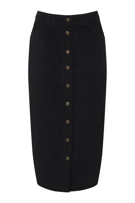 ISABEL - Organic Cotton Skirt Black from KOMODO