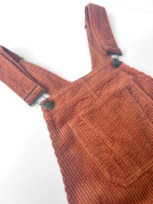 LENI Organic Cotton Corduroy Dungaree - Ginger from KOMODO