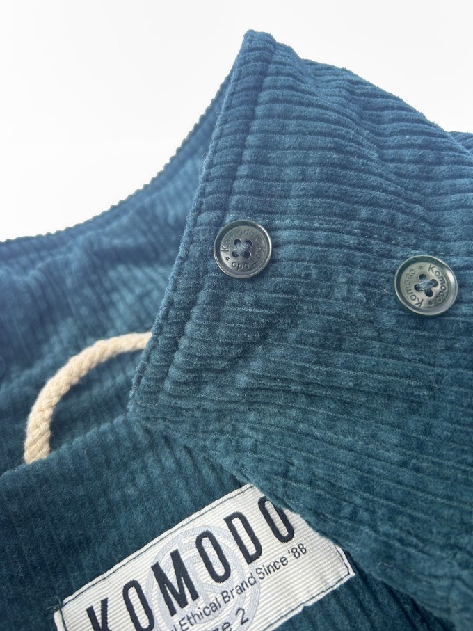 KENEILA Organic Cotton Corduroy Coat - Marine green from KOMODO