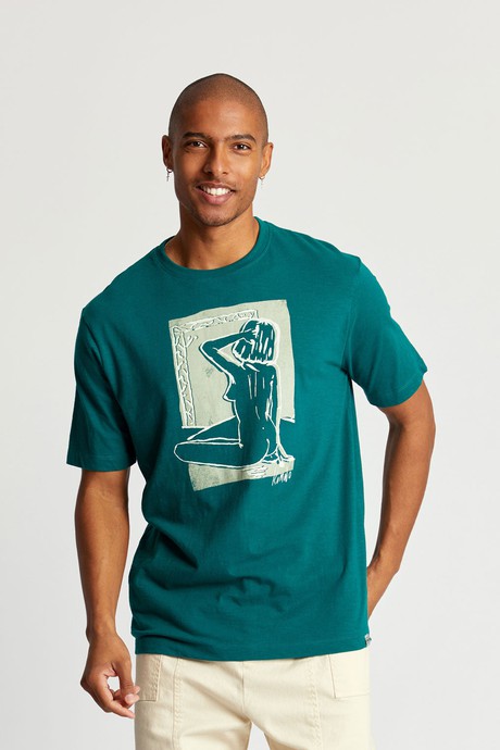 CHEEKY Tee Organic Cotton - Teal Green from KOMODO