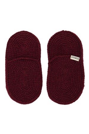 HIDE - Handknitted Wool Slipper Wine Red from KOMODO