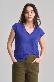 POLLY Organic Cotton Vest - Blue via KOMODO