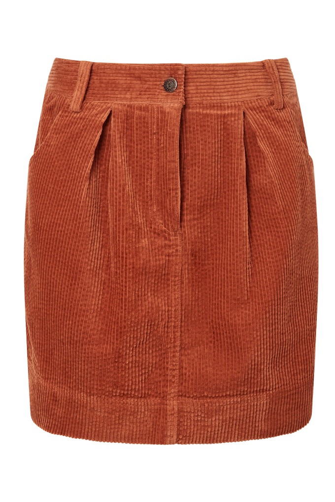 ITSUKI Organic Cotton Corduroy Skirt - Ginger from KOMODO