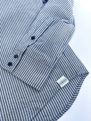 SPECTRE Organic Cotton Shirt - Navy Pinstripe from KOMODO