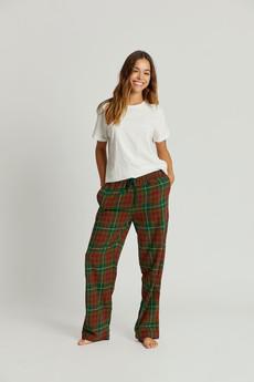 JIM JAM Womens - Organic Cotton Pyjama Bottoms Green via KOMODO